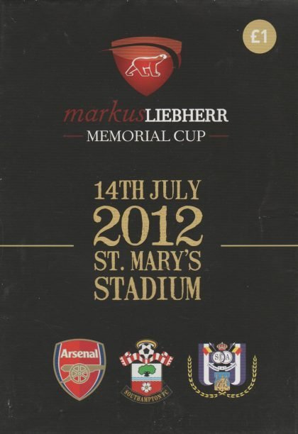 Markus Liebherr Memorial Cup - Southampton, Arsenal, Anderlecht  14-Jul-2012