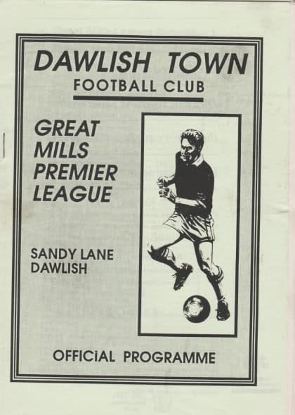 Dawlish Town v Liskeard Athletic 12-Sep-1992