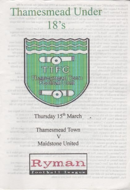 Thamesmead Town Youth v Maidstone United Youth  15-Mar-2012