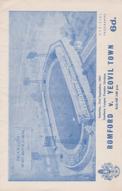 Romford v Yeovil Town 23-Sep-1967