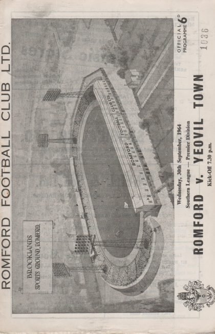 Romford v Yeovil Town 30-Sep-1964