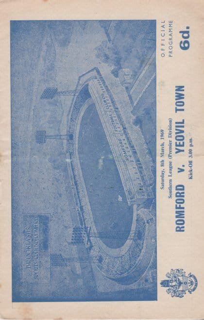 Romford v Yeovil Town 08-Mar-1969