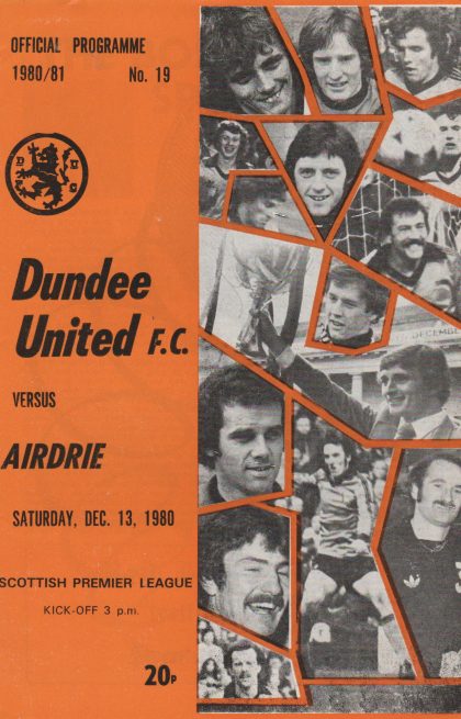 Dundee United v Airdrieonians  13-Dec-1980