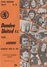 Dundee United v Airdrieonians  29-Apr-1981