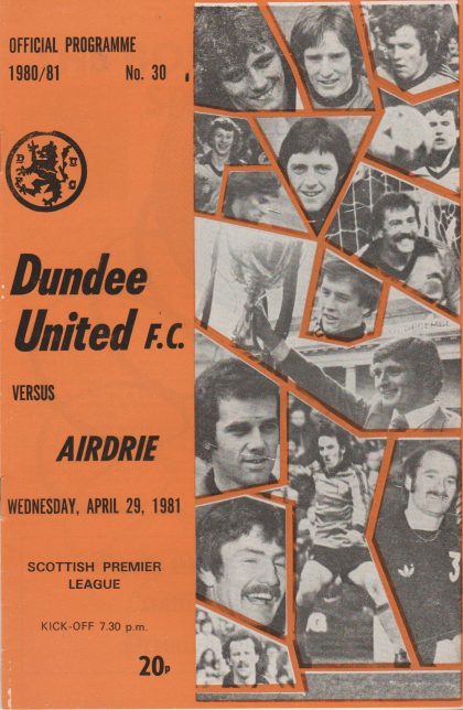 Dundee United v Airdrieonians  29-Apr-1981