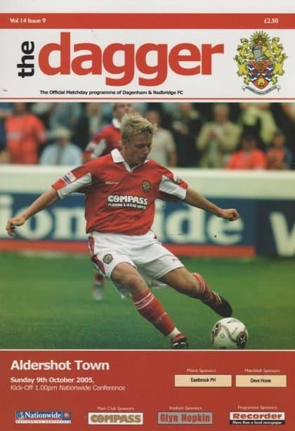 Dagenham & Redbridge v Aldershot Town 09-Oct-2005