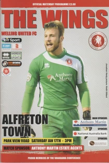 Welling United v Alfreton Town  17-Jan-2015