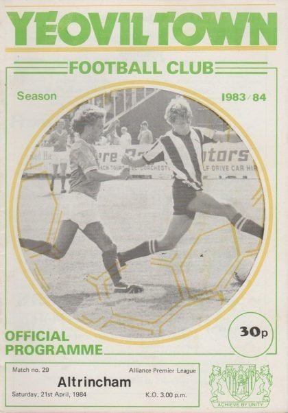 Yeovil Town v Altrincham 21-Apr-1984