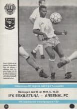 IFK Eskilstuna v Arsenal 22-Jul-1991