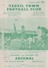 Yeovil Town v Arsenal 02-Jan-1971