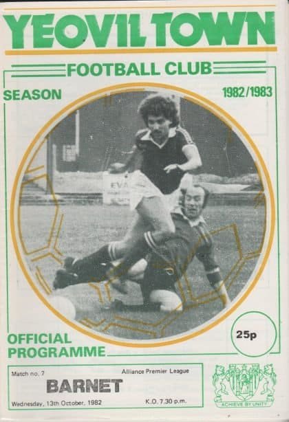 Yeovil Town v Barnet  13-Oct-1982