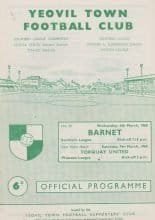 Yeovil Town v Barnet  06-Mar-1968