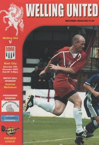 Welling United v Bath City  13-Dec-2003