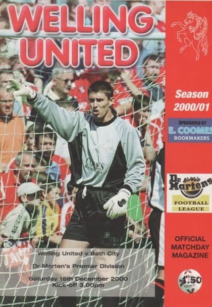 Welling United v Bath City 16-Dec-2000