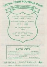 Yeovil Town v Bath City 01-Jan-1972