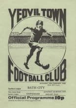 Yeovil Town v Bath City 25-Feb-1978