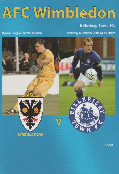 AFC Wimbledon v Billericay Town 08-Oct-2005