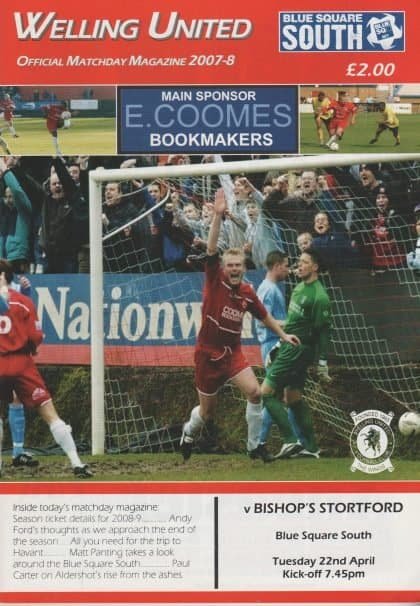 Welling United v Bishop's Stortford  22-Apr-2008