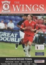 Welling United v Bognor Regis Town  28-Nov-2006