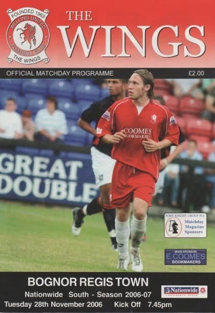 Welling United v Bognor Regis Town  28-Nov-2006