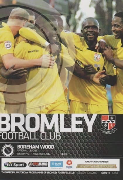 Bromley v Boreham Wood  10-Nov-2015