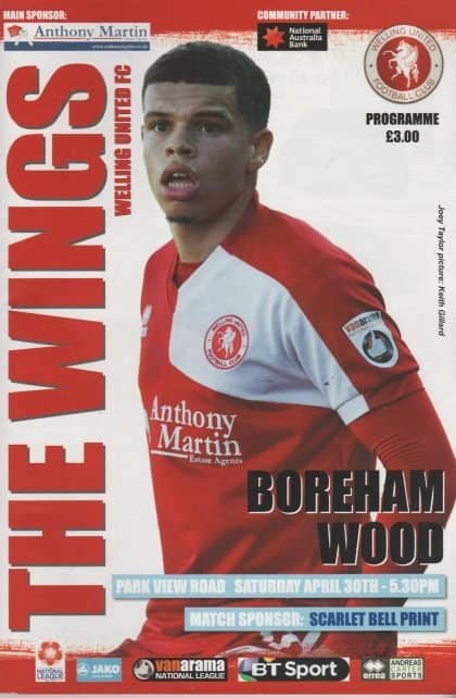 Welling United v Boreham Wood  30-Apr-2016