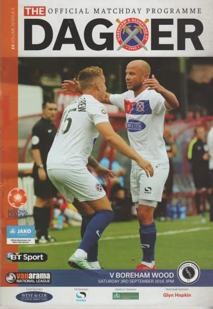 Dagenham and Redbridge v Boreham Wood  03-Sep-2016
