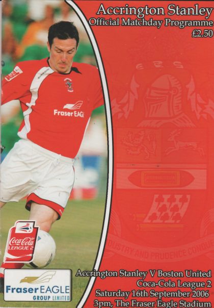 Accrington Stanley v Boston United  16-Sep-2006