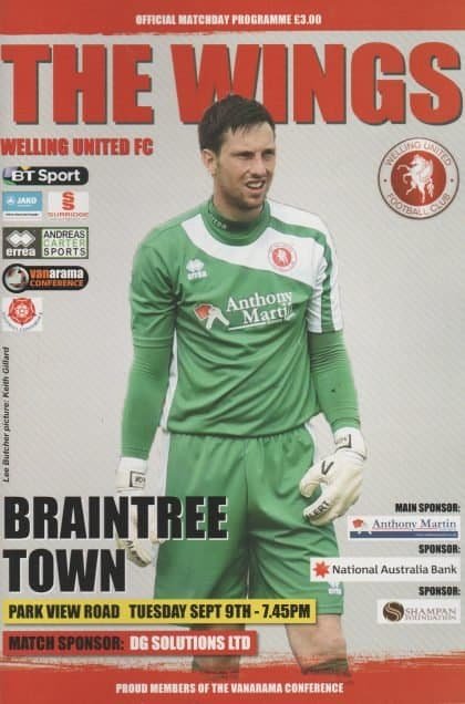 Welling United v Braintree Town 09-Sep-2014
