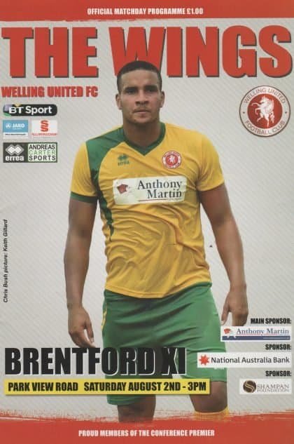 Welling United v Brentford XI  02-Aug-2014