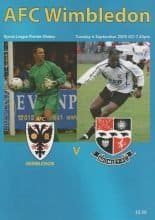 AFC Wimbledon v Bromley  06-Sep-2005