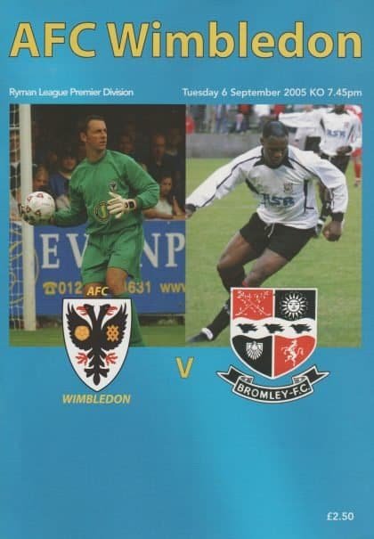 AFC Wimbledon v Bromley  06-Sep-2005