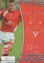 Accrington Stanley v Bury  26-Dec-2006
