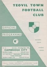 Yeovil Town v Cambridge City 14-Dec-1963