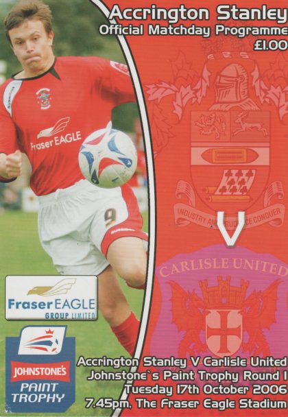 Accrington Stanley v Carlisle United  17-Oct-2006