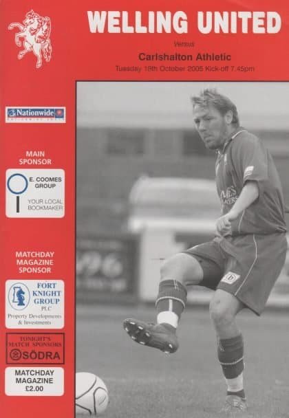 Welling United v Carshalton Athletic  18-Oct-2005