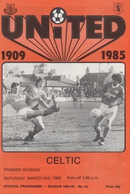 Dundee United v Glasgow Celtic 02-Mar-1985
