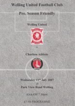 Welling United v Charlton Athletic 11-July-2007