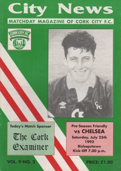 Cork City v Chelsea 25-Jul-1992