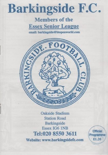 Barkingside v Clacton Town 20-Aug-2006