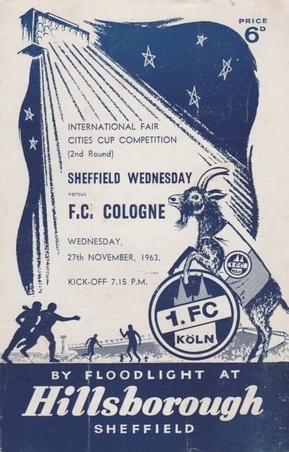Sheffield Wednesday v 1FC Koln 27-Nov-1963