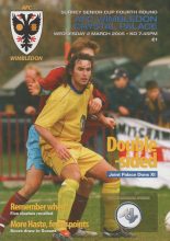 AFC Wimbledon v Crystal Palace 02-Mar-2005