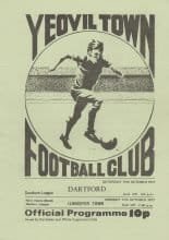 Yeovil Town v Dartford  15-Oct-1977