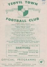 Yeovil Town v Dartford  06-Mar-1963