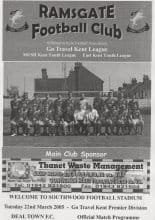 Ramsgate Athletic v Deal Town  22-Mar-2005