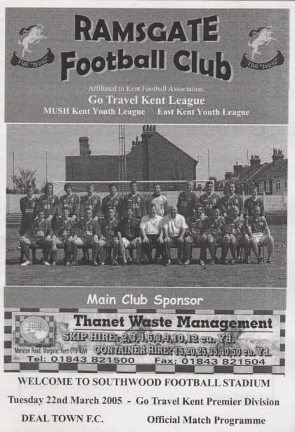 Ramsgate Athletic v Deal Town  22-Mar-2005