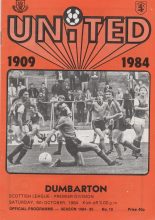 Dundee United v Dumbarton  06-Oct-1984