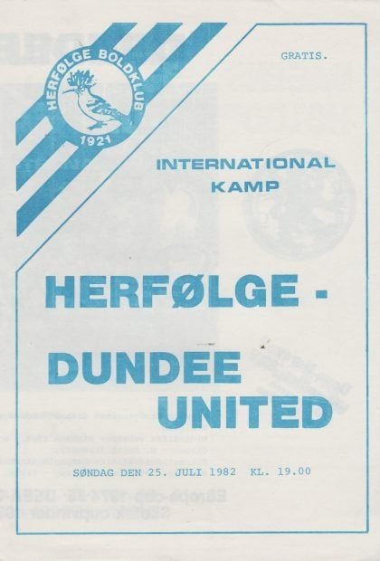 Herfølge v Dundee United 25-Jul-1982