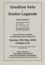 Crediton Vets v Exeter Legends 09-May-2004