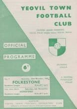 Yeovil Town v Folkestone 23-Oct-1965